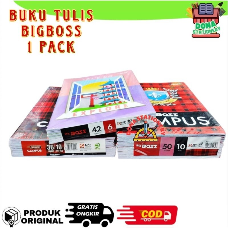 

[ PACK ] Buku Tulis B BOSS CAMPUS 50 LEMBAR 36 LEMBAR 42 LEMBAR Buku TULIS BBOSS