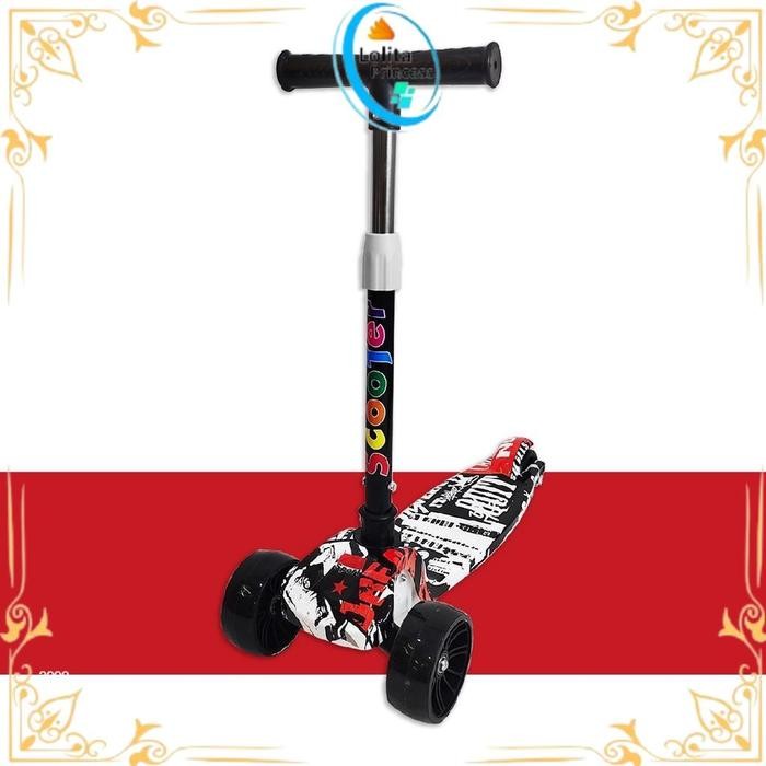 Mainan Skuter Anak Karakter Scooter Roda 3 Otoped Anak Bisa Dilipat Injak Mainan Outdoor Kickboard