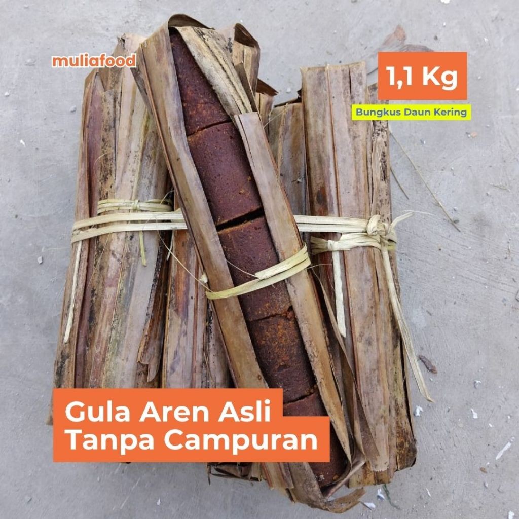 

[1,1 Kg / 1.100 Gram] Gula Aren Asli 100% Tanpa Campuran