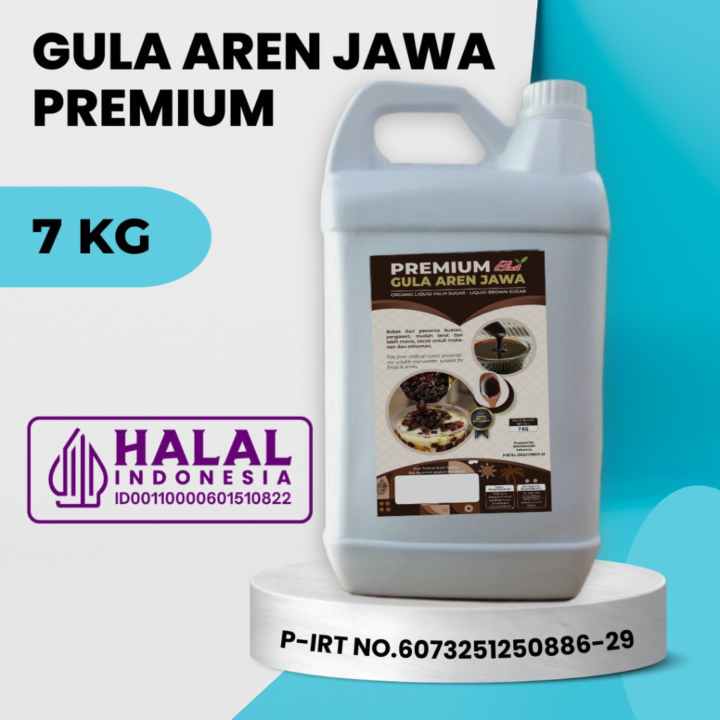 

GULA AREN CAIR 7 KG ( 5 liter ) - Brown Sugar Liquid / Palm Sugar Syrup / Gula Jawa Aren
