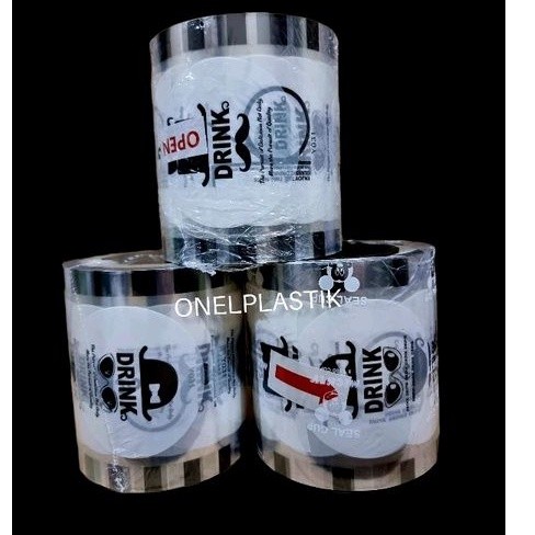 Plastik Seal Cup Gelas / Plastik Lid Cup Sealer Motif Drink 1000 cup