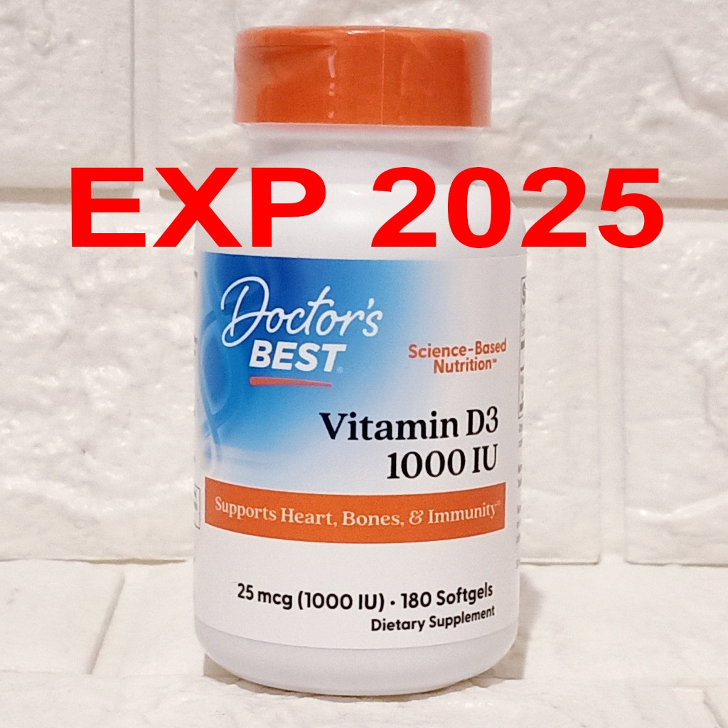Doctors Best Vitamin D3 1 iu 180 Doctor Vit D3 1IU Doctor's Best D3 1 IU