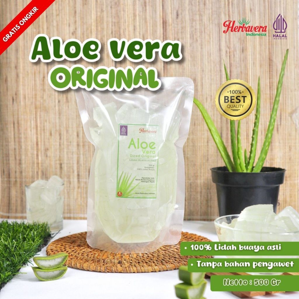 

Lidah Buaya / Aloe Vera Kupas 500 gram