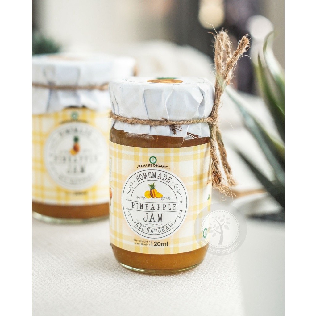 

HOMEMADE PINEAPPLE JAM - MADE WITH REAL PINEAPPLE AND RAW HONEY 120ML