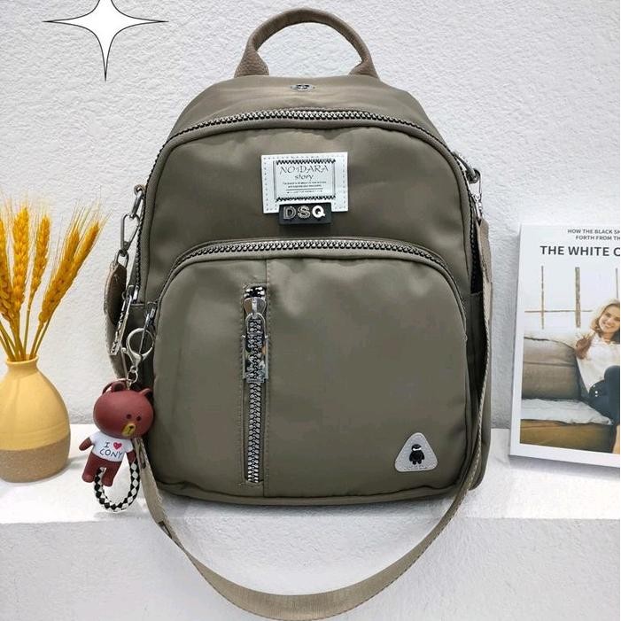 Tas ransel wanita DSQ PARASUT IMPORT KOREAN ORIGINAL TERBARU nur