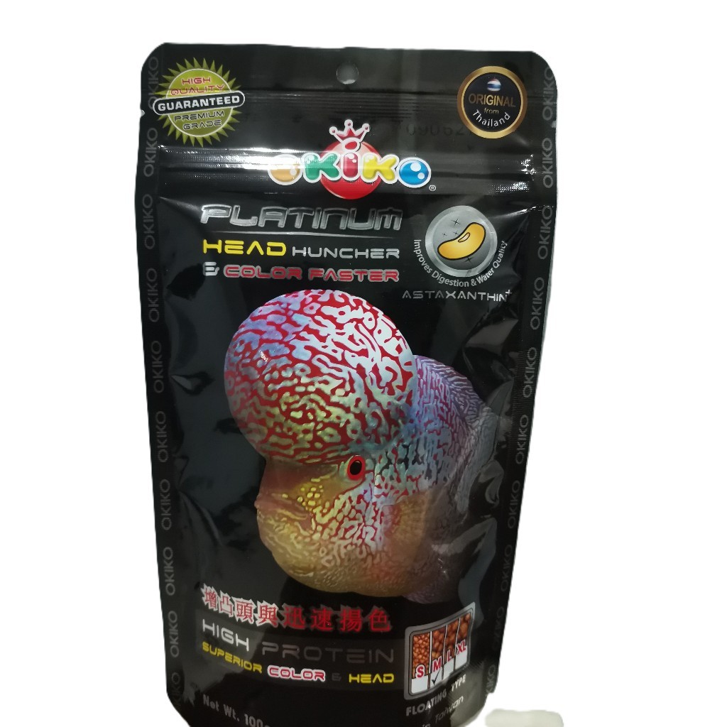 Pelet Okiko Platinum pelet ikan louhan / pelet lohan