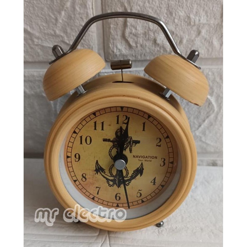 Terlaris Jam Weker 8819 - Jam Weker Clasic Kuno - Jam Weker Karakter - Jam Meja