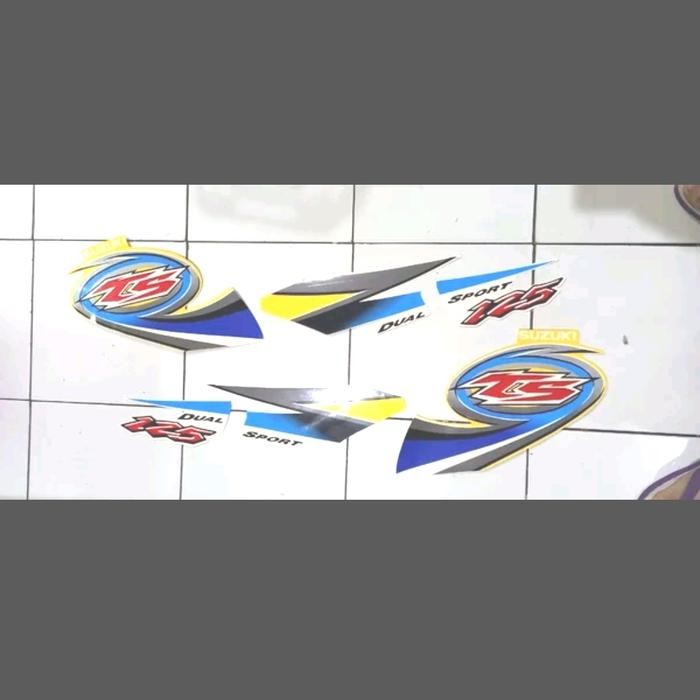 Striping 2004-2005 Kuning Ts125 Striping Tahun Muda Kuning Ts125 Stiker Bodi Ts125 Stiker Ts125 Stri