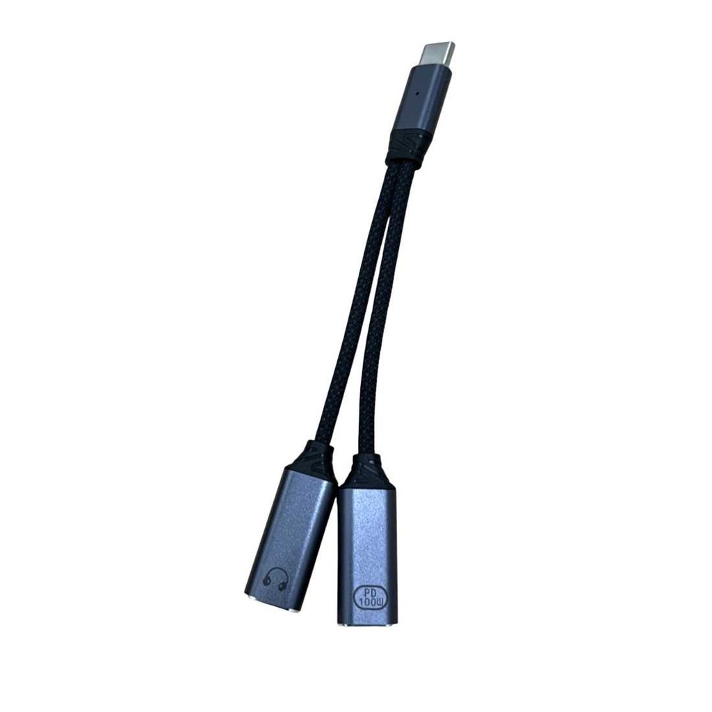 Kabel OTG 2in1 USB Tipe C Male ke Lightning Tipe C Charging 2in1 USB Type C Male to Lightning Type C