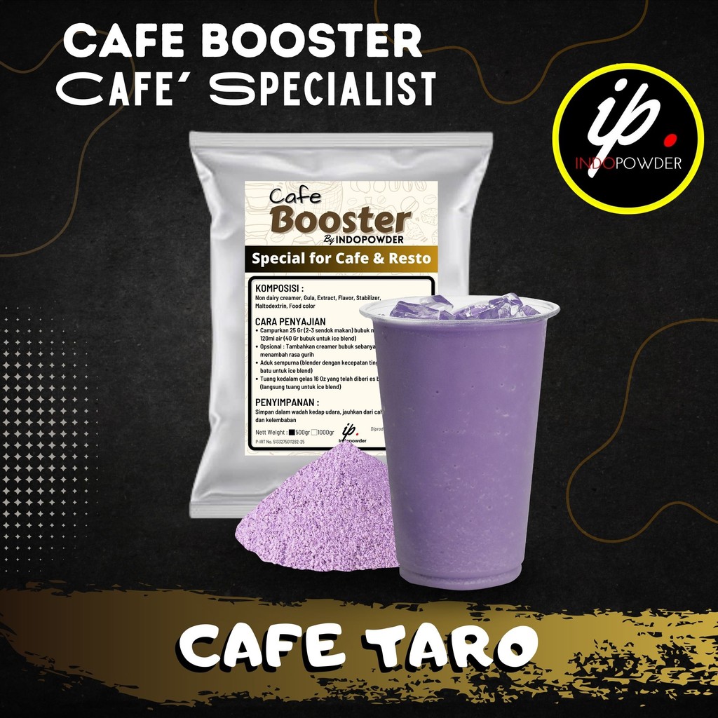 

IP Jakarta - Bubuk Minuman PREMIUM CAFÉ BOOSTER TARO Untuk Cafe, Waralaba dan Resto 1Kg