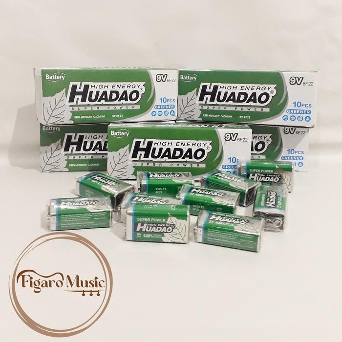 Kesuor- Baterai 9V Batre Kotak untuk Preamp Gitar, Biola, Bass Dll