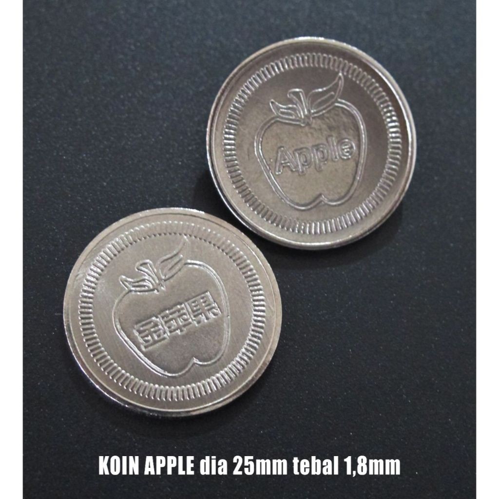 1000pcs Koin Apple / Koin Badut / Koin Crown / Koin Star / Koin Tiger