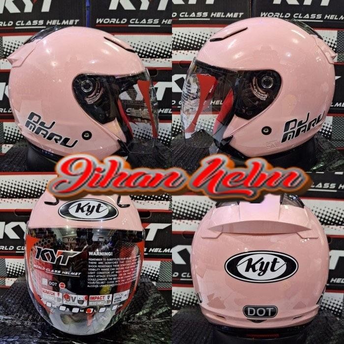 Helm Helm Kyt Helm Kyt Dj Maru Light Peach Pink Original