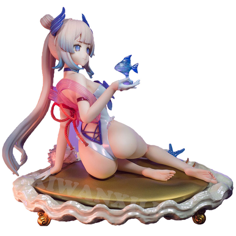 17Cm Genshin Impact Sangonomiya Kokomi Figur Perempuan Anime Seksi Hadiah Mainan Boneka Model Koleks