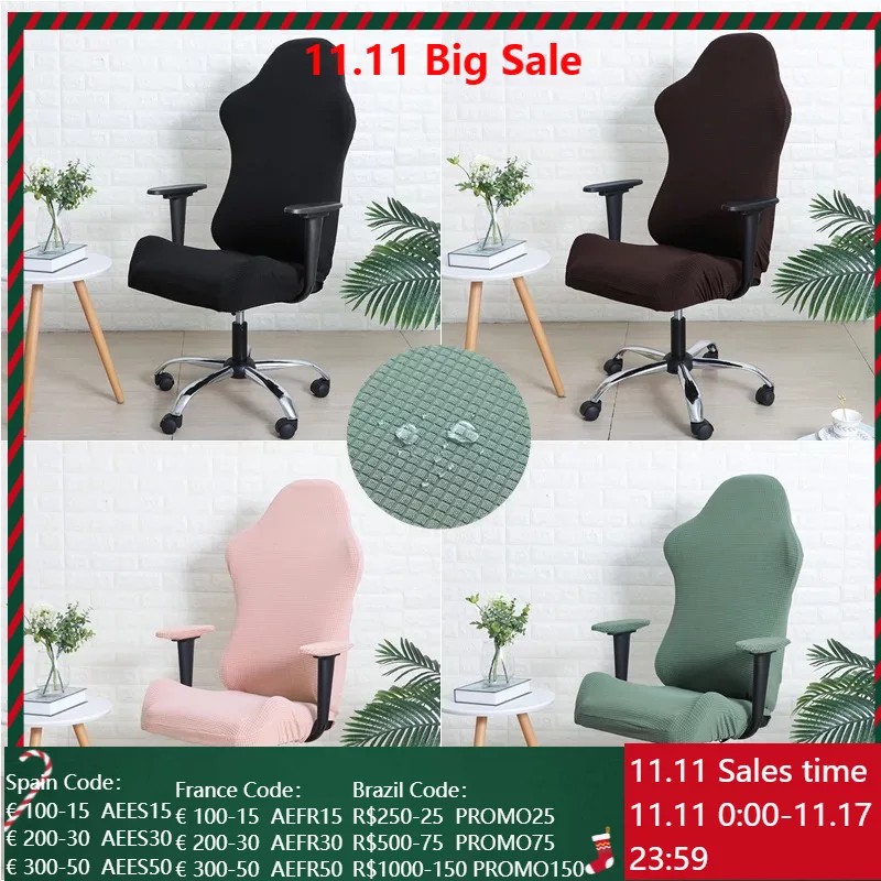 Sarung Kursi Gaming Spandeks Melar Sarung Kursi Kantor Elastis Sarung Kursi Berlengan Sarung Kompute