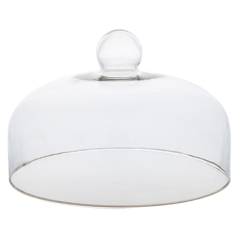Penutup Kue Kaca Kubah Tutup Cloche Piring Saji Makanan Kue Kering Keju Tinggi
