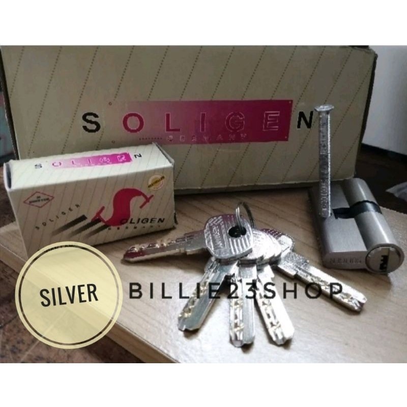 Ready Stock Silinder Kunci Pintu Besar 60Mm Soligen/Silinder Kunci Komputer/Silinder Kunci Pintu