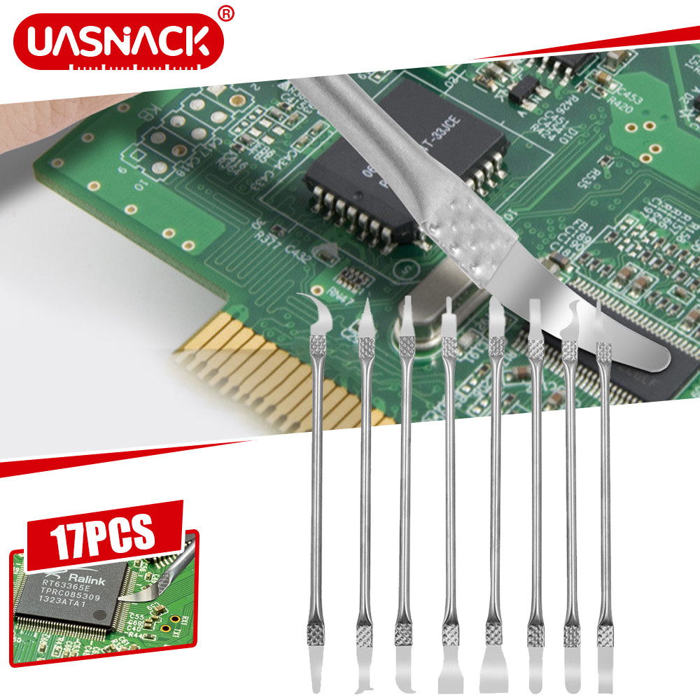 Set Alat Perbaikan Ponsel 17/8/5 In 1 Pisau Pembongkaran Alat Tangan Penghilang Logam untuk Memperba