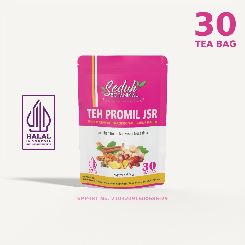 

SEDUH BOTANIKAL Teh Promil JSR Resep Teh Rempah JSR Subur Rahim 30 Tea Bag [PREMIUM]