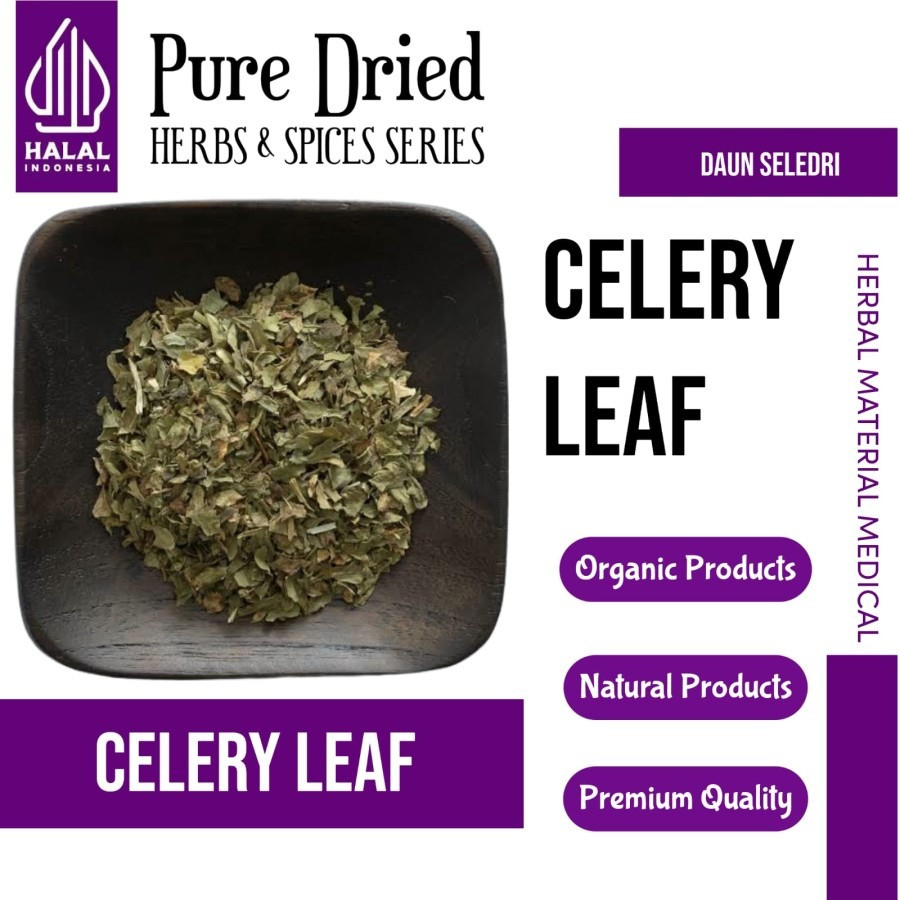 

ELIF TEA Dried Celery Leaf Pure Celery Leaves Dry Daun Seledri Kering [PREMIUM]