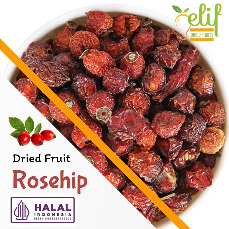 

ELIF FRUITS Premium Whole Dried Rosehip / Dried Rose Hips Tea High Quality [PREMIUM]