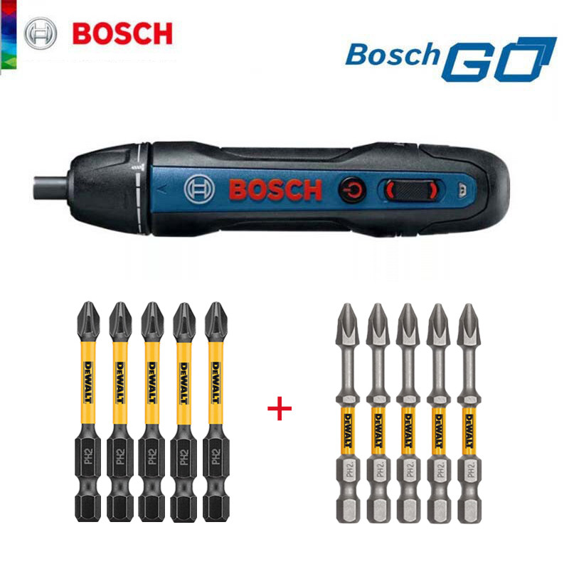 Bosch GO 2 Obeng Listrik Tanpa Kabel 3.6V Baterai Lithium Ion Isi Ulang Bor Listrik Sekrup dengan Ma