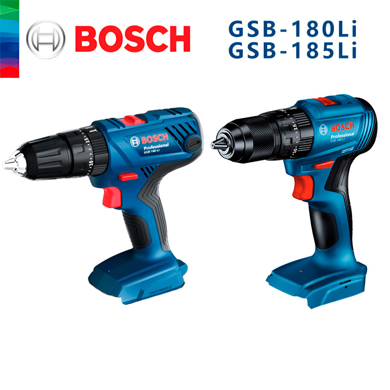 Bosch 18V Bor Impact GSB 180 LI 185 LI Obeng Listrik Bor Impact Obeng Listrik Bor Pistol Alat Listri