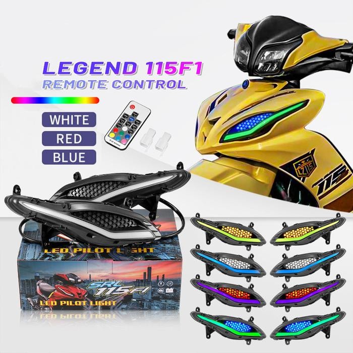 Cod Garansi 1 Bulanzhipat Lampu Alis 7 Warna Motor Lampu Senja Gaban Jupiter Z1 /Yamaha