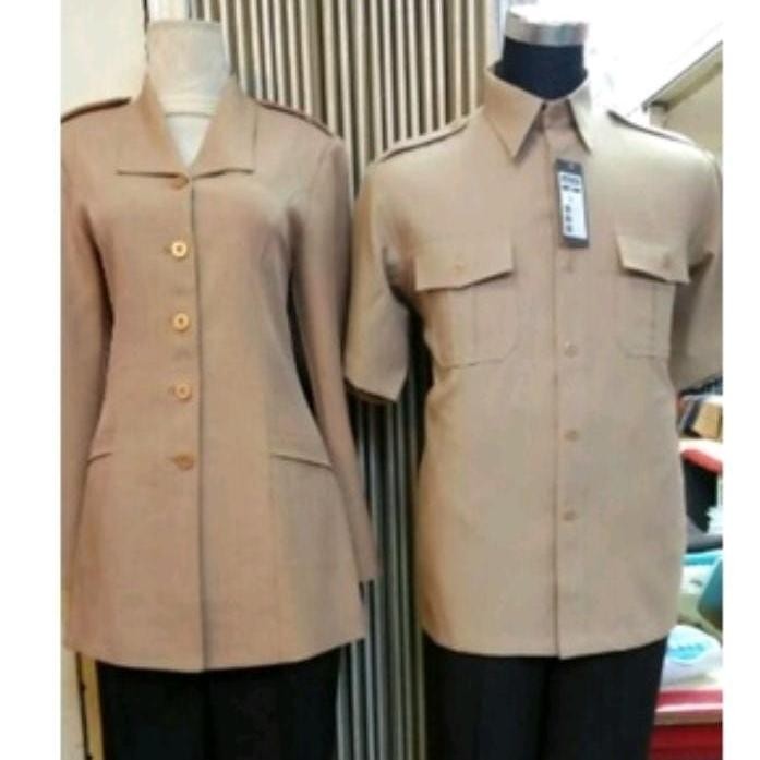 seragam dinas guru pramuka Wanita baju dinas pramuka jumbo