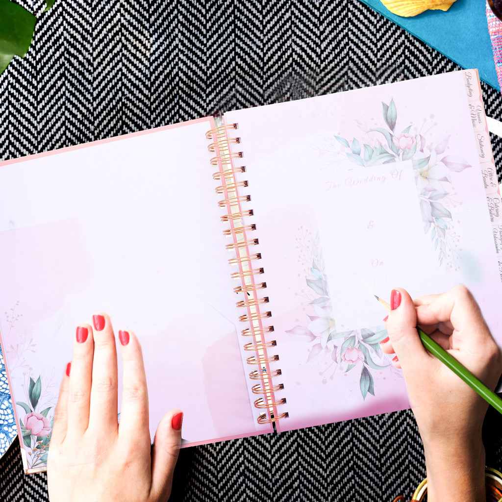 Portable Commemorate Coil Book Bride Gifts Memorial Binder Notebook Decorative Wedding Planner Paper