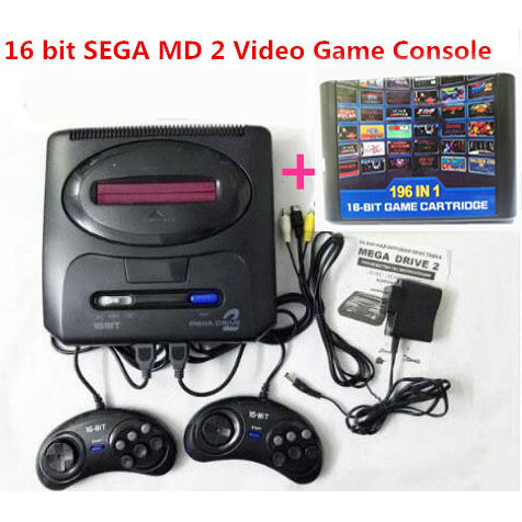 HOT GAME 16 bit FOR SEGA MD 2 Video Game console for Original SEGA game cartridge Optional 138 in 1,