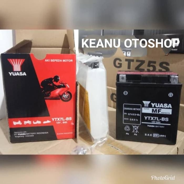 Aki Yuasa Ytx7L-Bs Original Mf 12V 6Ah
