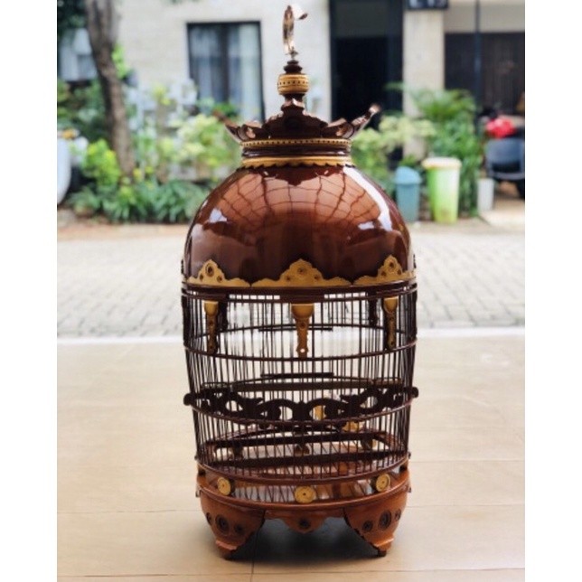 Favv Your Pets Sangkar Perkutut Kayu Jati Asli