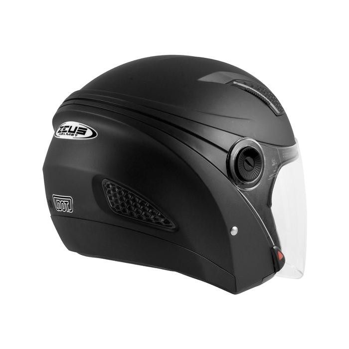ZEUS ZS 610 MATT BLACK DOFF HALF F DOUBLE VISOR HELMET