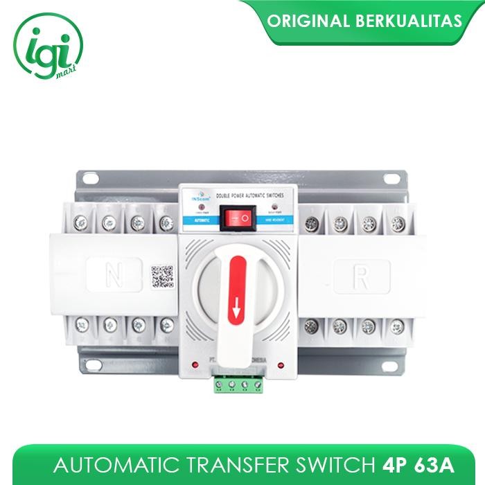 Ats 4P 63A Automatic Transfer Switch Change Over Switch Cos Otomatis