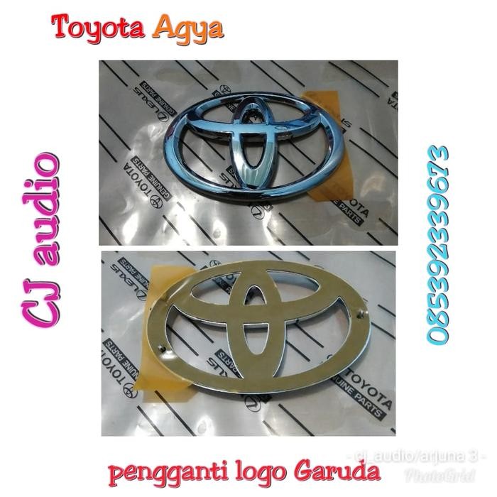 Emblem Agya-Emblem Logo Toyota Agya Depan- Ori Original Asli