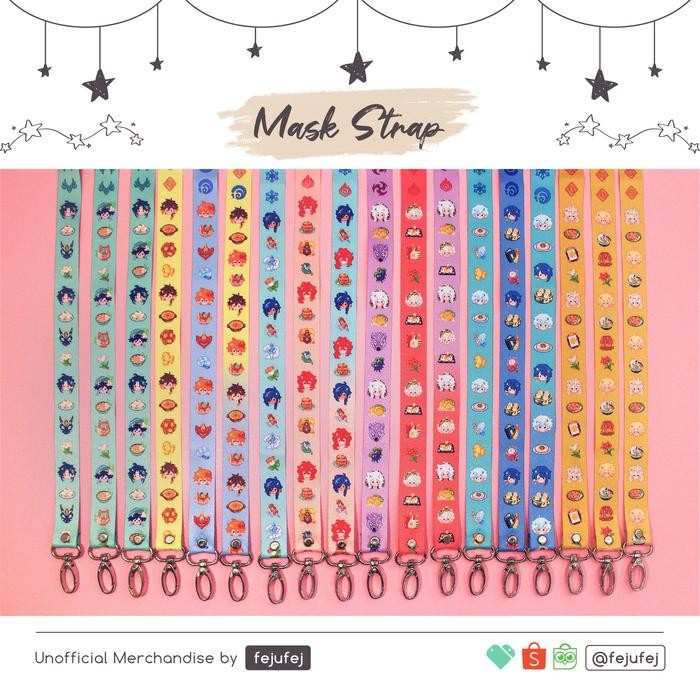 

[fejufej] Genshin Impact Mask Strap Lanyard versi 1