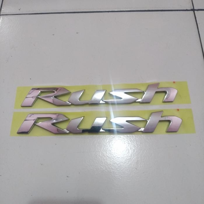 Emblem Rush Tulisan Rush Pintu Bagasi Tahun 2019 Ori Original Asli