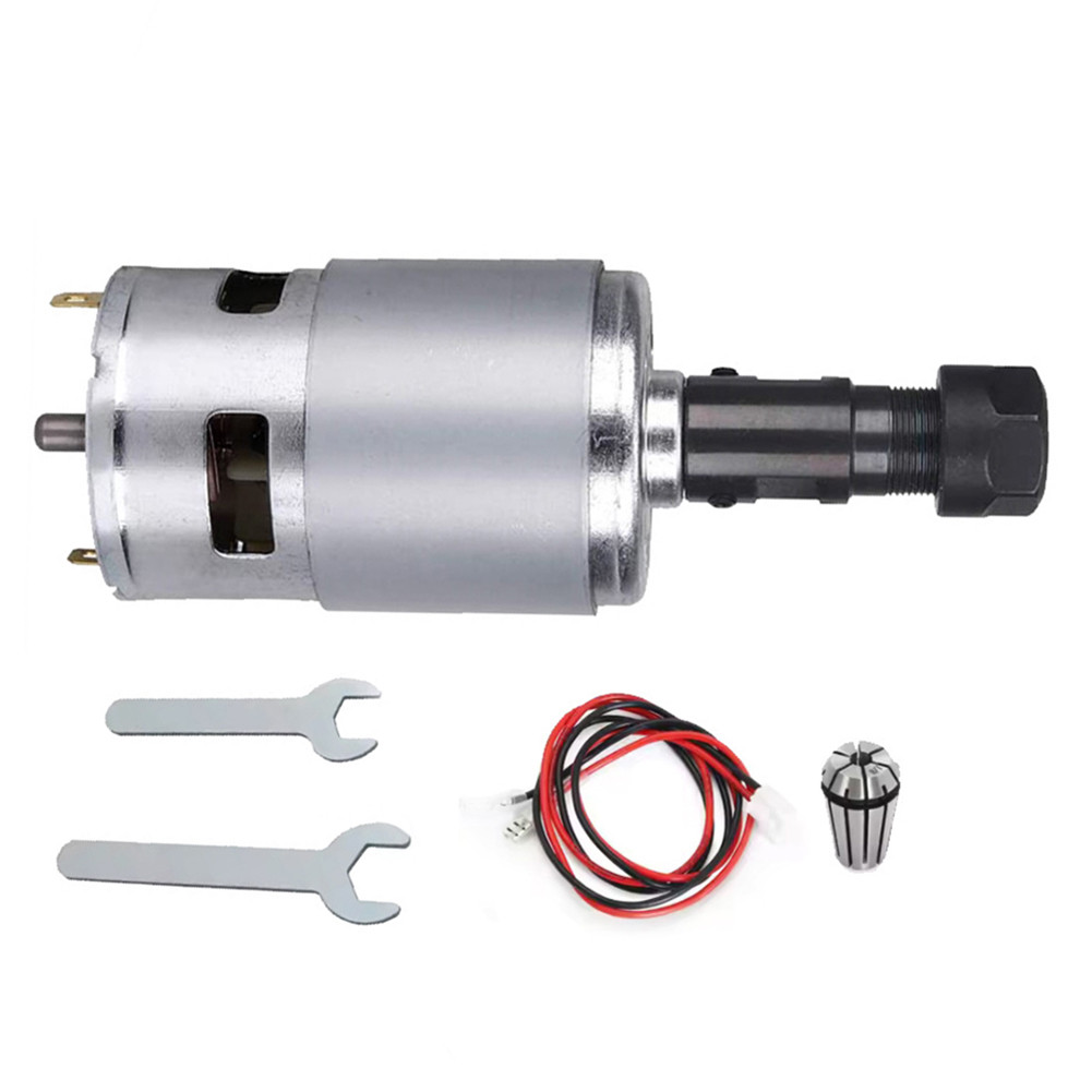 CNC 775 Spindle Motor DC 12V-24V 20000RPM Electric Motor Ball Bearing Spindle Power Tool Accessories