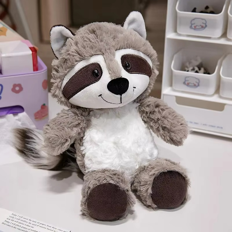 25Cm Cute Raccoon Plush Toys Simulation Northern Raccoon Stuffed Doll Animal  ildren Lovely