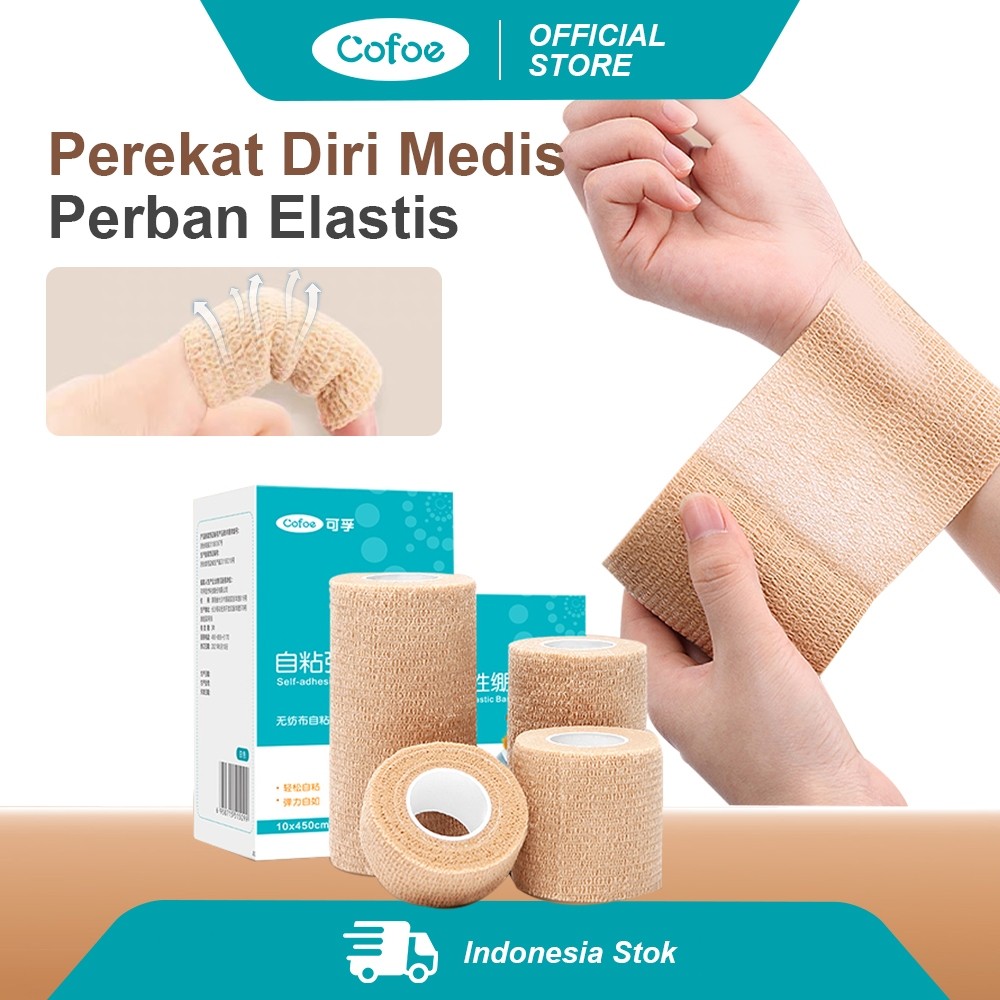COD Perban Gulung Elastis Anti Air Medicrepe Buat Kaki Keseleo Pembalut Tulang Patah Elastic Bandage
