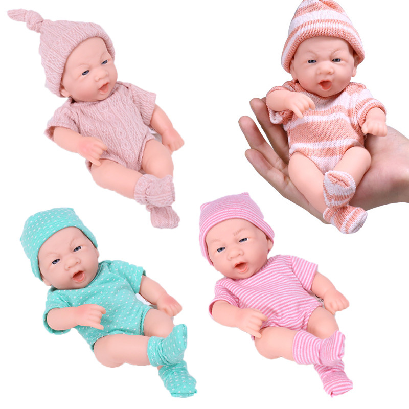 20Cm Full Body Silicone Baby Doll Lifelike Reborn Doll Cute Mini Reborn Dolls For Girls Reborn Doll