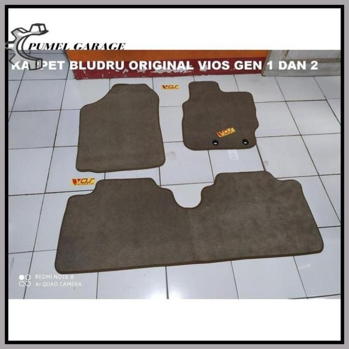 Karpet Bludru Vios Gen 1 Dan 2 Cream Ori Original Asli