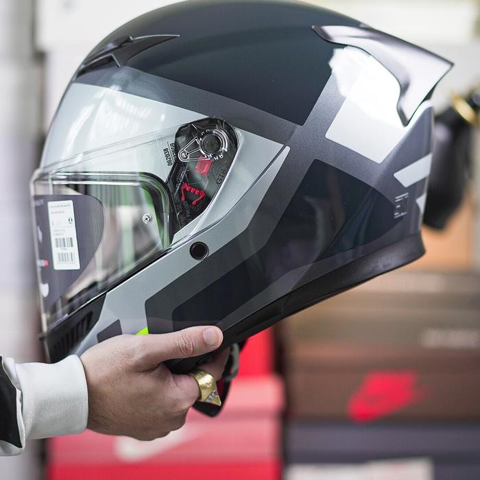 AGV K3 Shade Black/Grey/Yellow