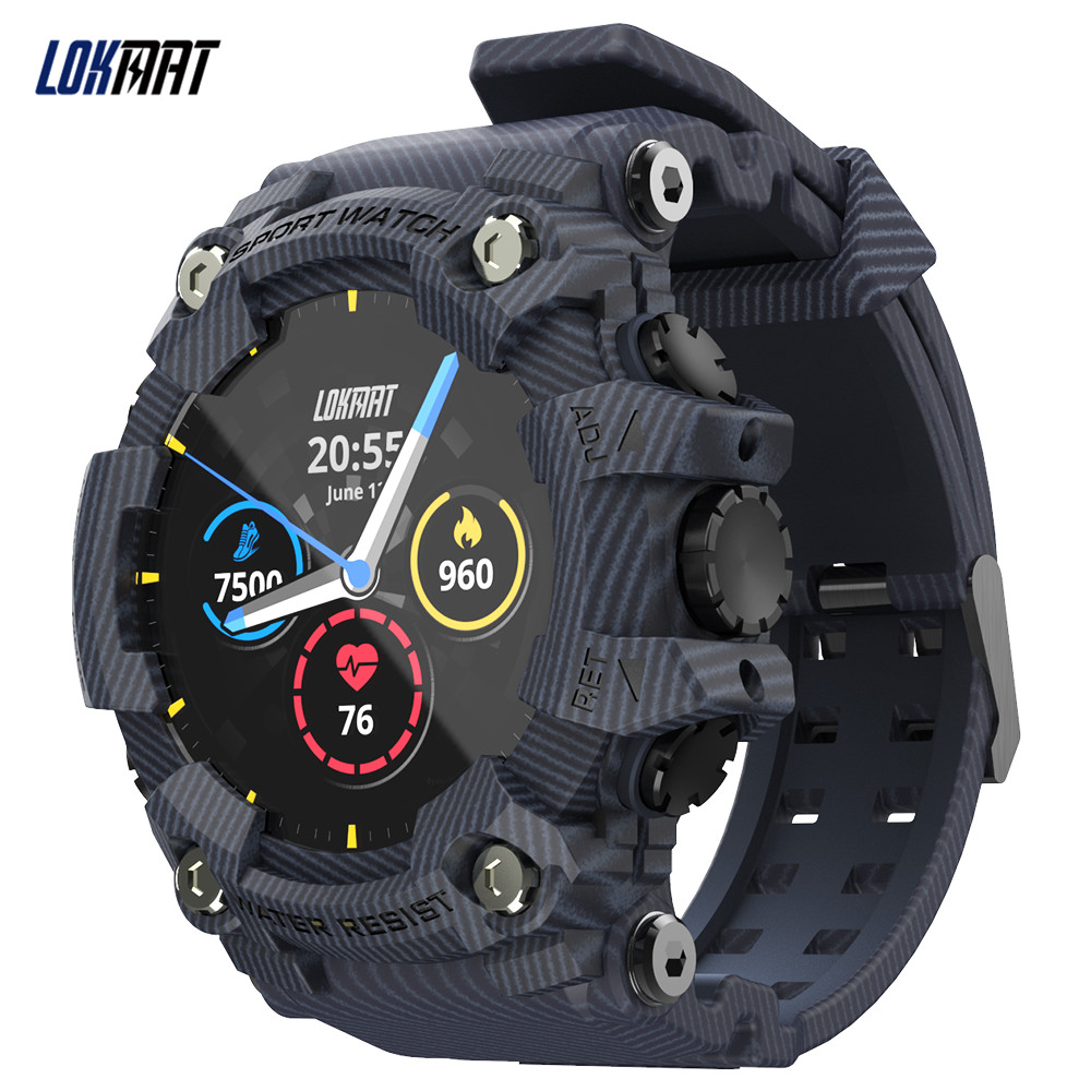 LOKMAT ATTACK Original Smart Watch Man Touch Screen Dials Languages