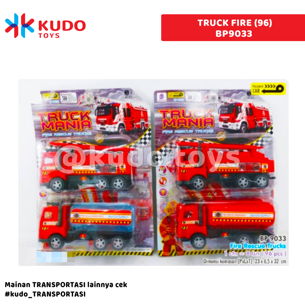Kudo Toys - Mainan Anak TRUCK FIRE (96)BP9033