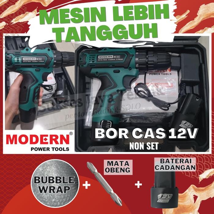 Bor Cas Baterai Modern 10Mm M-12V Free Bubble Wrap