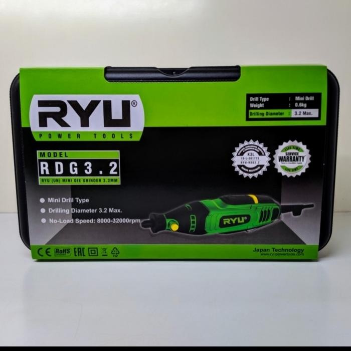 Mini Die Grinder Ryu Rdg-3.2 Mini Drill Mini Tuner Mesin Bor Tuner Ryu