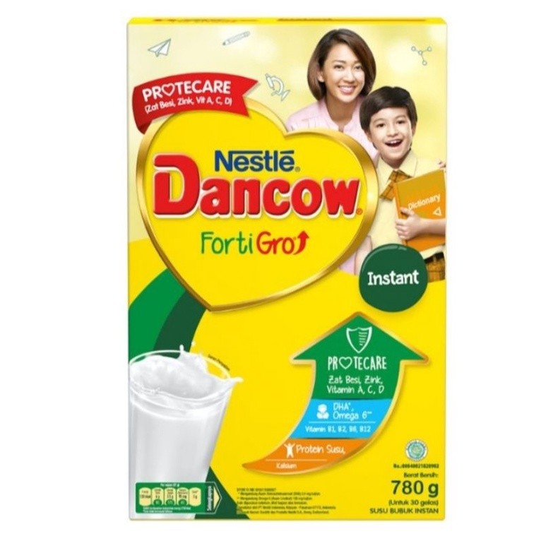 

Dancow Fortigro Full Cream, Instan Coklat, Instan Putih