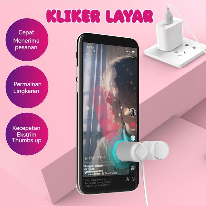 Pengklik Layar Pintar Usb Secara Otomatis Mengklik Layar Ponsel Dengan Tiga Kecepatan 8 Suka Per